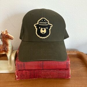 Filson Smoky the Bear Hunter Green baseball cap 75th anniversary
